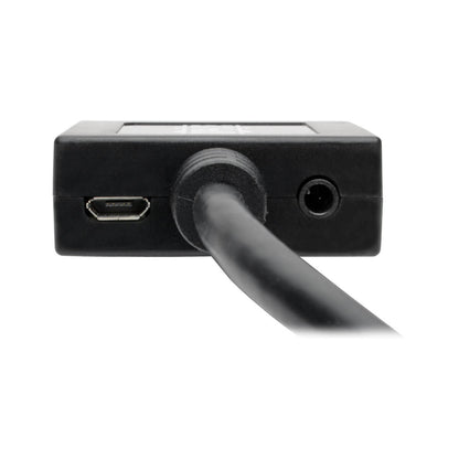 Adaptador Tripp Lite Convertidor HDMI a VGA Audio para PC Ultrabook/Laptop/Escritorio 15.24 cm Color Negro