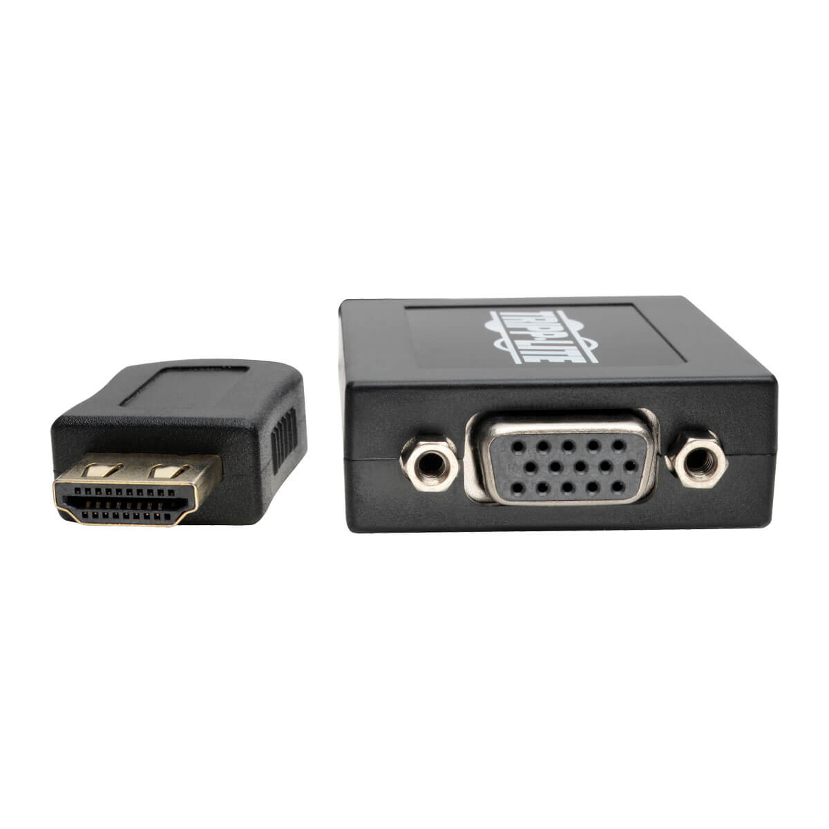 Adaptador Tripp Lite Convertidor HDMI a VGA Audio para PC Ultrabook/Laptop/Escritorio 15.24 cm Color Negro