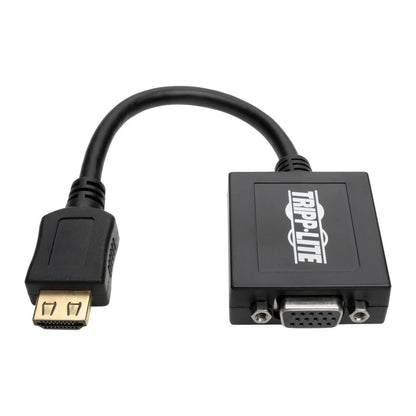 Adaptador Tripp Lite Convertidor HDMI a VGA Audio para PC Ultrabook/Laptop/Escritorio 15.24 cm Color Negro
