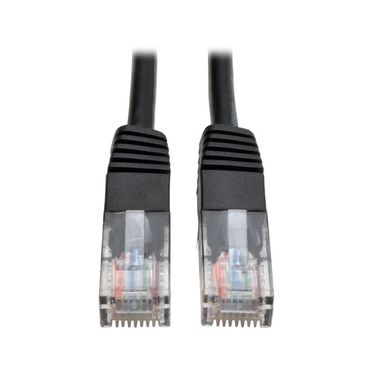 Cable patch tripp-lite moldeado cat5e negro de 350mhz (rj45