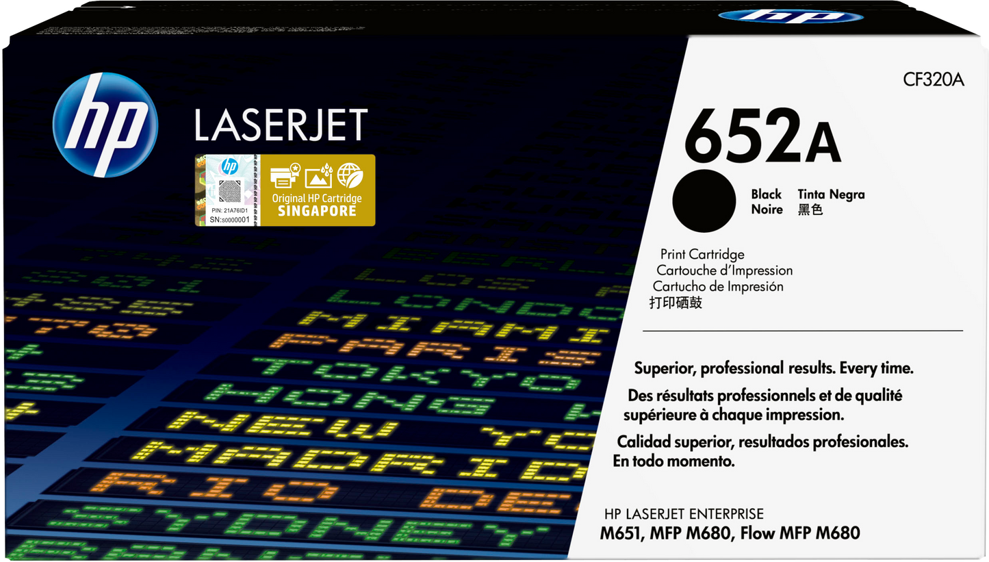 Toner hp 652a negro