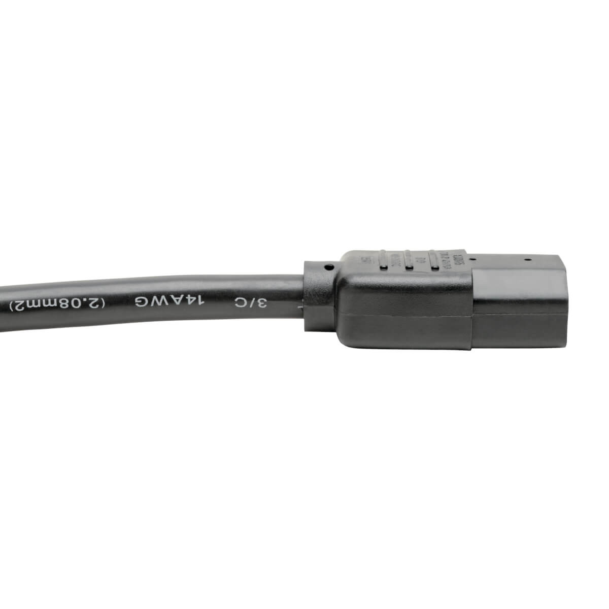 Cable Tripp Lite Alimentación Servicio Pesado PDU C13-C14 15A 250V 14 AWG 3.05m Color Negro
