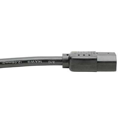 Cable Tripp Lite Alimentación Servicio Pesado PDU C13-C14 15A 250V 14 AWG 3.05m Color Negro
