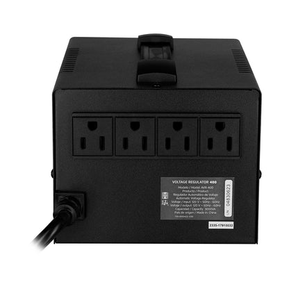 Regulador de Voltaje Vorago AVR-400 3000VA/1800W 4 Contactos para Electrodomésticos y Oficina