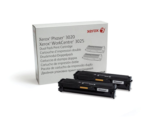 Toner xerox dual pack negro wc3020 /3025 3000 paginas