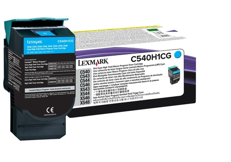 Toner lexmark return c540/c543/c544 cyan alto rendi