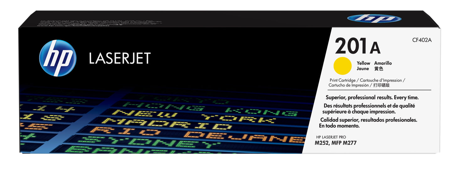 Toner hp 201a amarillo laser jet cartridge