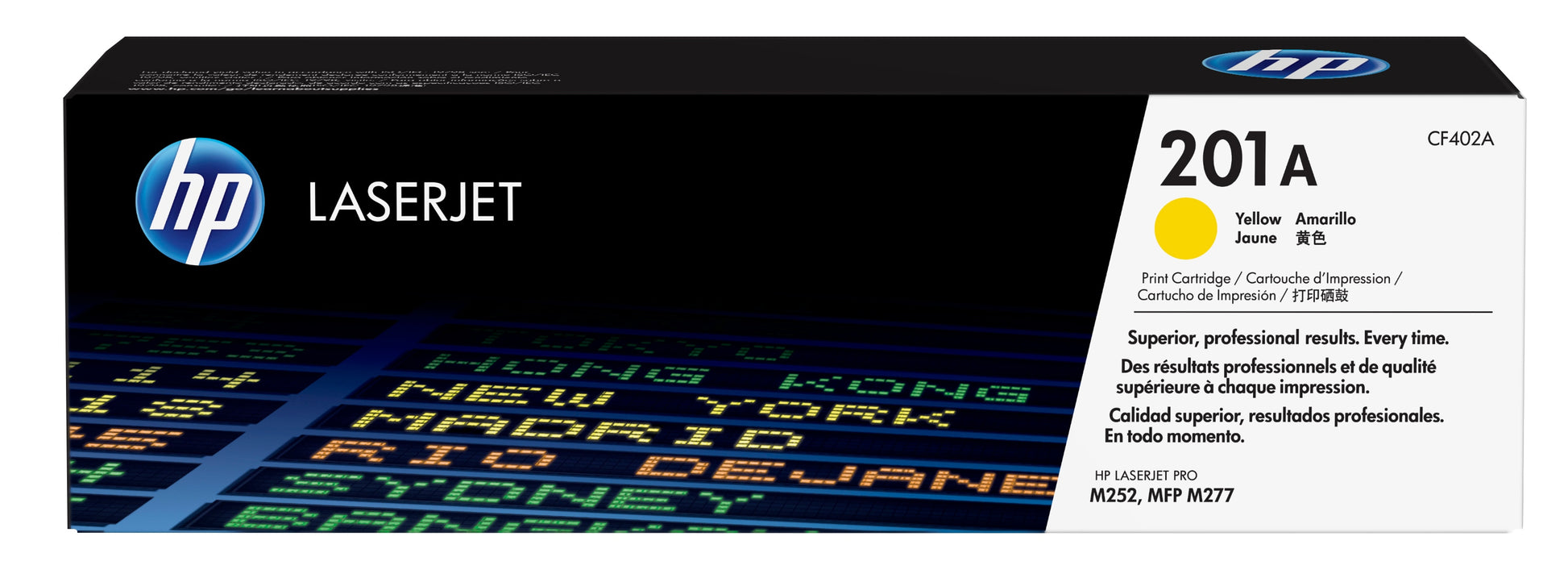 Toner hp 201a amarillo laser jet cartridge