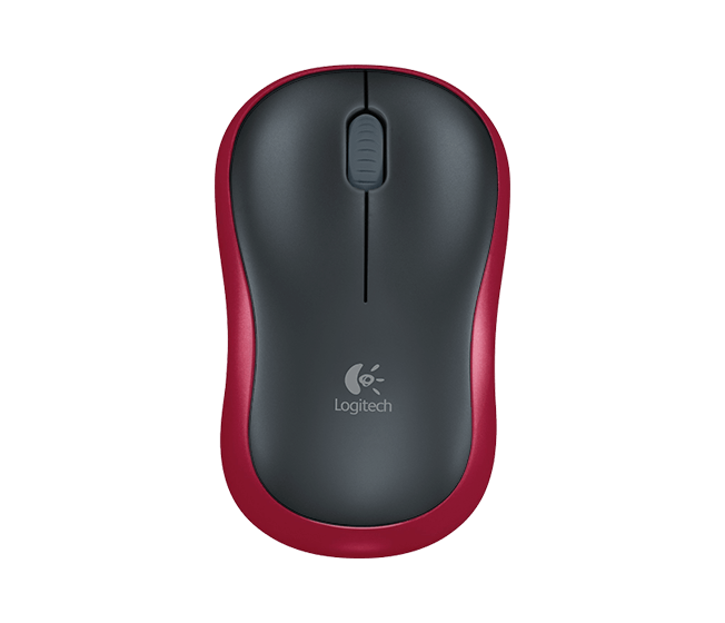 Mouse Logitech M185 Inalámbrico Color Rojo