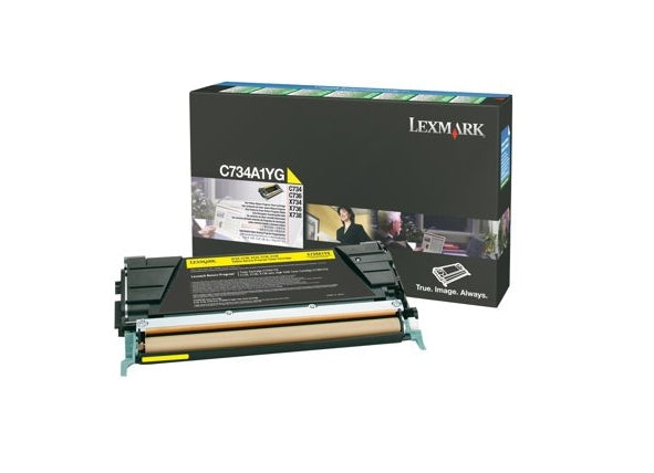 Toner lexmark amarillo 6k return prog