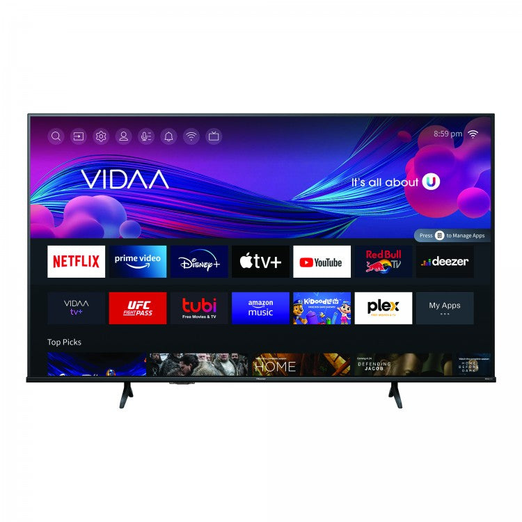 Televisor Hisense 65" Smart TV 4K UHD Resolución 3840x2160 LED VIDAA