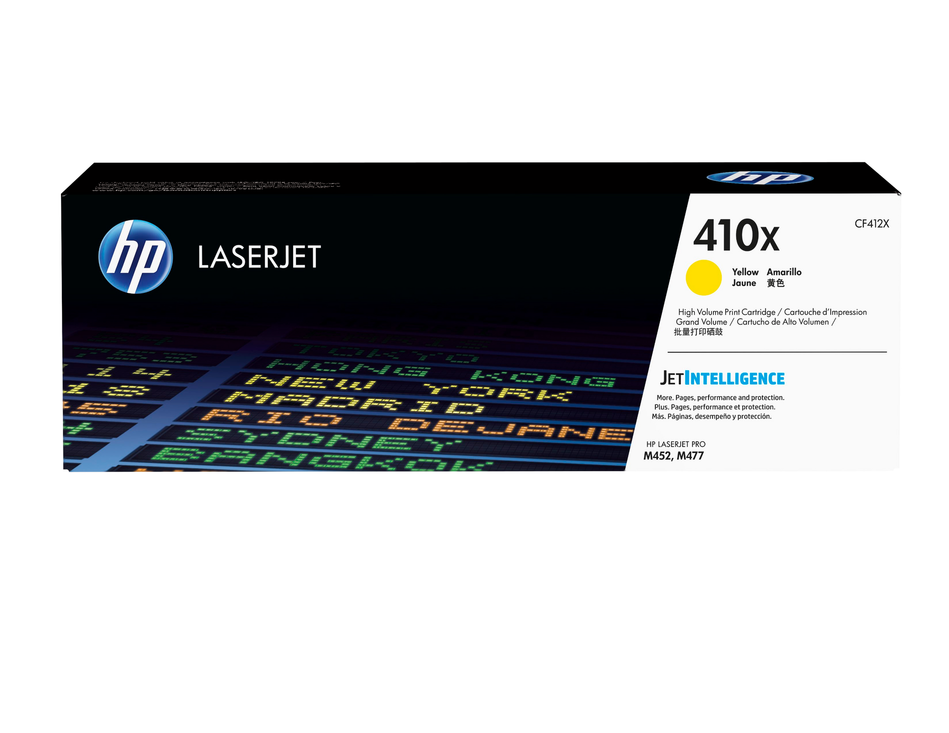 Toner hp 410x amarillo alto rendimiento