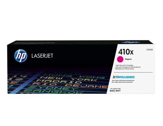 Toner hp 410x magenta alto rendimiento