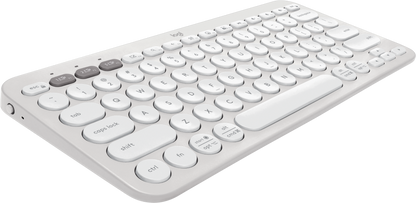 Teclado Bluetooth Logitech Pebble Keys 2 K380S Emparejamiento Multidispositivo Inalámbrico Color Blanco