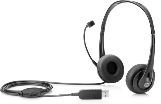 Auriculares Estéreo HP USB-A Color Negro