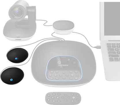 Micrófonos Logitech Expansion Group LED Sonido Superior Color Negro