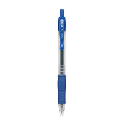 Boligrafo pilot gel g2-5 azul c/12