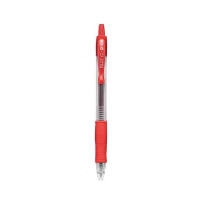 Boligrafo pilot gel g2-5 rojo c/12