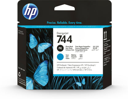 Cabezal hp lf 744 designjet negro foto/cian