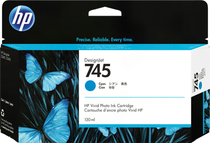 Tinta hp lf 745 cian 130ml