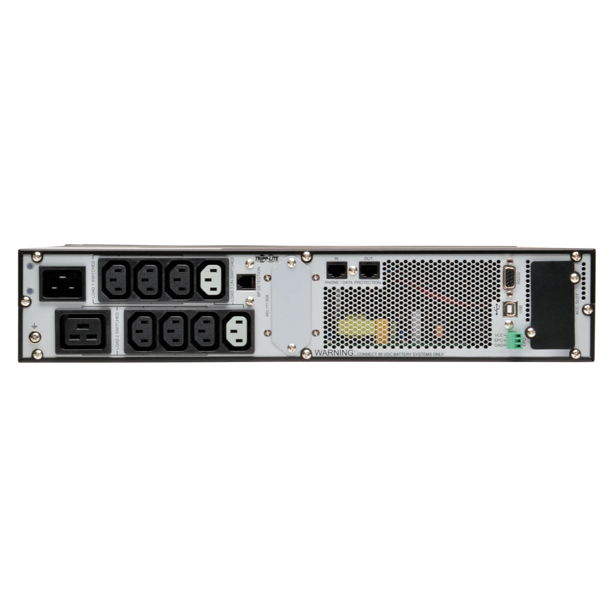 UPS de Doble Conversión Tripp Lite 208V/230V 2200VA 1.98kW 9 Tomacorrientes Autonomía Extendida/Ranura para Tarjetas