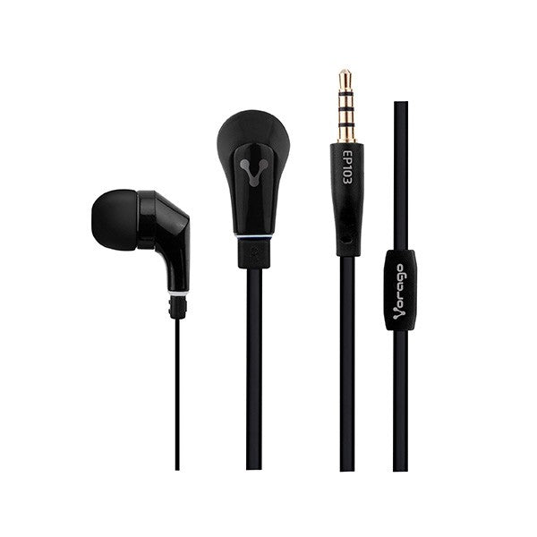 Audífonos Alámbricos Vorago EP-103 Manos Libres 3.5mm Color Negro