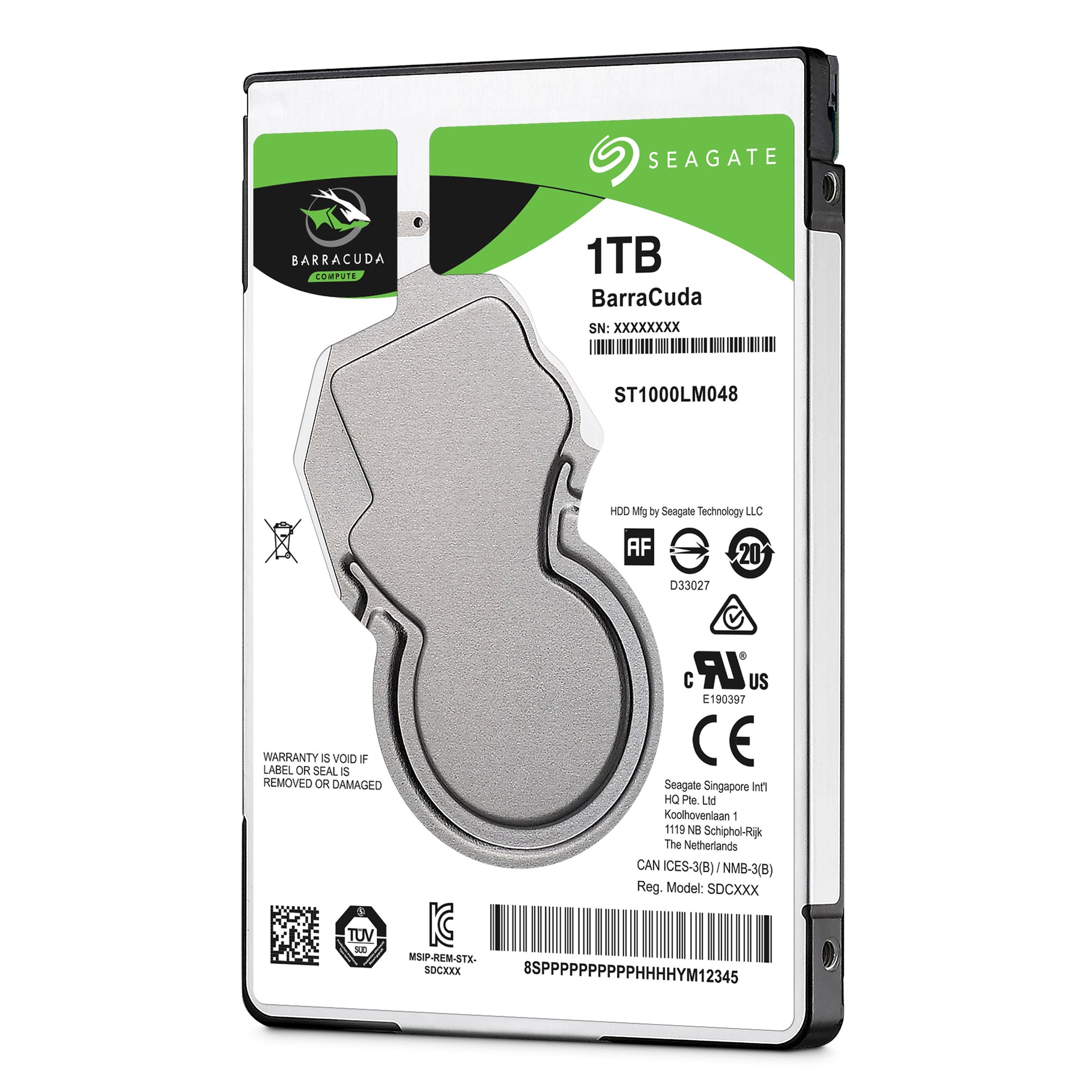 Disco duro Seagate Barracuda 1 TB SATA 6Gbs 2.5" 128MB 5400RPM