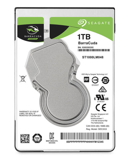 Disco duro Seagate Barracuda 1 TB SATA 6Gbs 2.5" 128MB 5400RPM