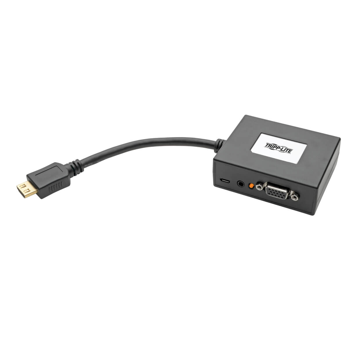 Adaptador Tripp Lite HDMI a VGA Audio 152m TAA Color Negro