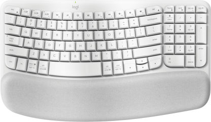 Teclado inalambrico Logitech Wave Keys color blanco