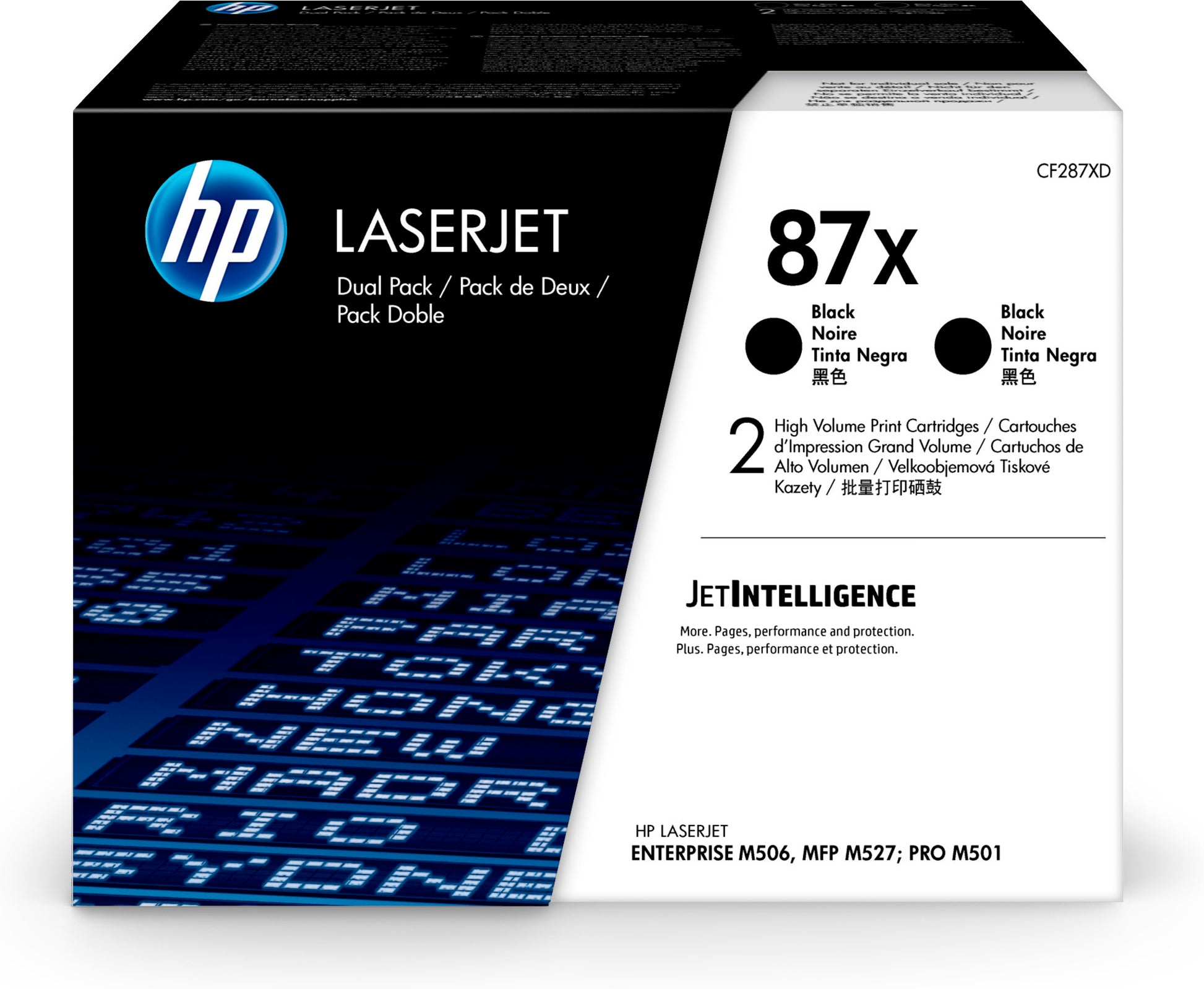 Toner hp 87x negro dual pack