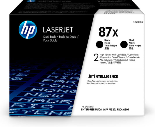 Toner hp 87x negro dual pack