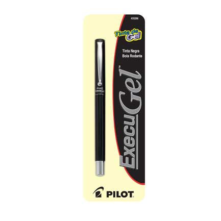 Boligrafo pilot execu-gel negra blister c/1
