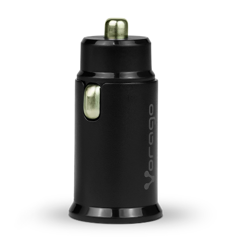 Cargador para Auto Vorago AU-305 Carga Rápida PD 20W USB-C/USB-A Color Negro