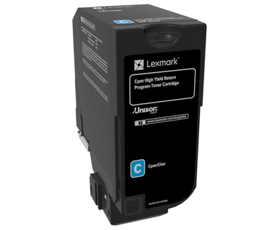 Toner lexmark cyan alto rendimiento