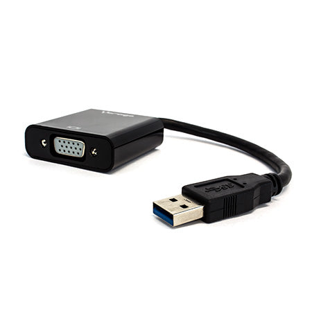 Convertidor Vorago ADP-200 USB 3.0 a VGA FHD Color Negro