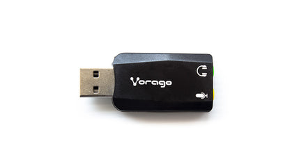 Adaptador vorago adp-201 usb- audio 3.5mm 5.1 microfono