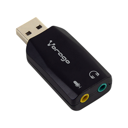 Adaptador vorago adp-201 usb- audio 3.5mm 5.1 microfono