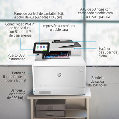 Multifuncional HP LaserJet Pro M479fdw Color