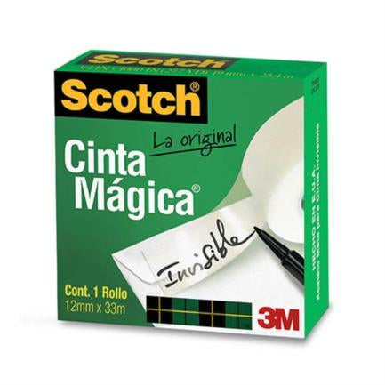 Cinta 3M Magica Adhesiva 810 0.12X33 Mts