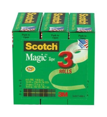 Cinta 3M Mágica 19x33m Paquete c/3