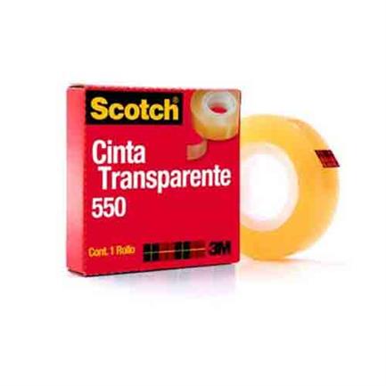 Cinta 3M 550 24X65 Transparente Adhesiva