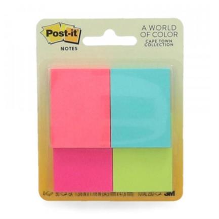 Mini Notas 3M Post-It Neon 34.9mmX47.6mm 1 Block C/200 Hjs