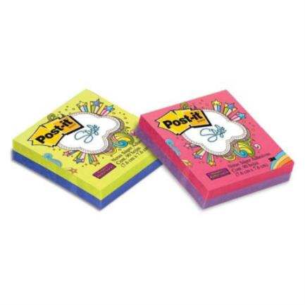 Notas Adhesivas 3M Post It 3x3 Style C/12 Blister