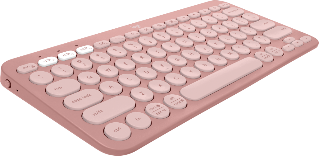 Teclado Bluetooth Logitech Pebble Keys 2 K380 color rosa