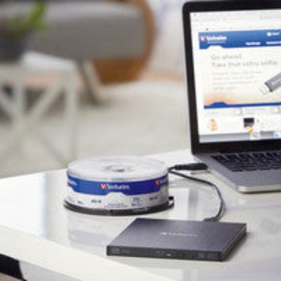 Grabador Externo Blu Ray Verbatim Slimline Color Negro
