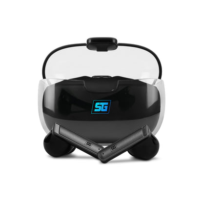 Audífonos Vorago Start The Game ESB-301-PRO Bluetooth TWS Touch Estuche de Carga LED Color Negro