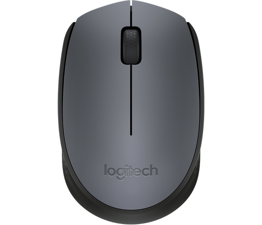 Mouse Logitech M170 Inalámbrico Plug and Play USB Color Negro-Gris