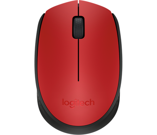 Mouse Logitech M170 Inalámbrico Plug and Play USB Color Rojo