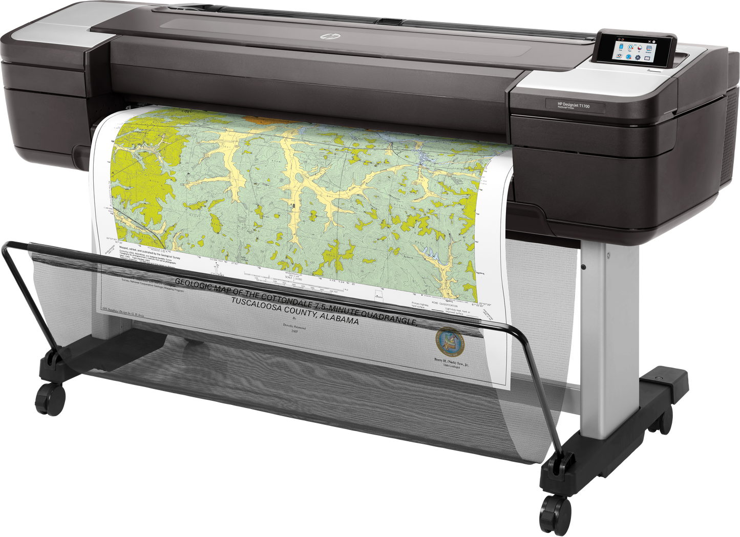 Plotter HP DesingJet T1700 CAD-GIS Inyección de Tinta 44" Resolución 2400x1200